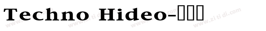 Techno Hideo字体转换